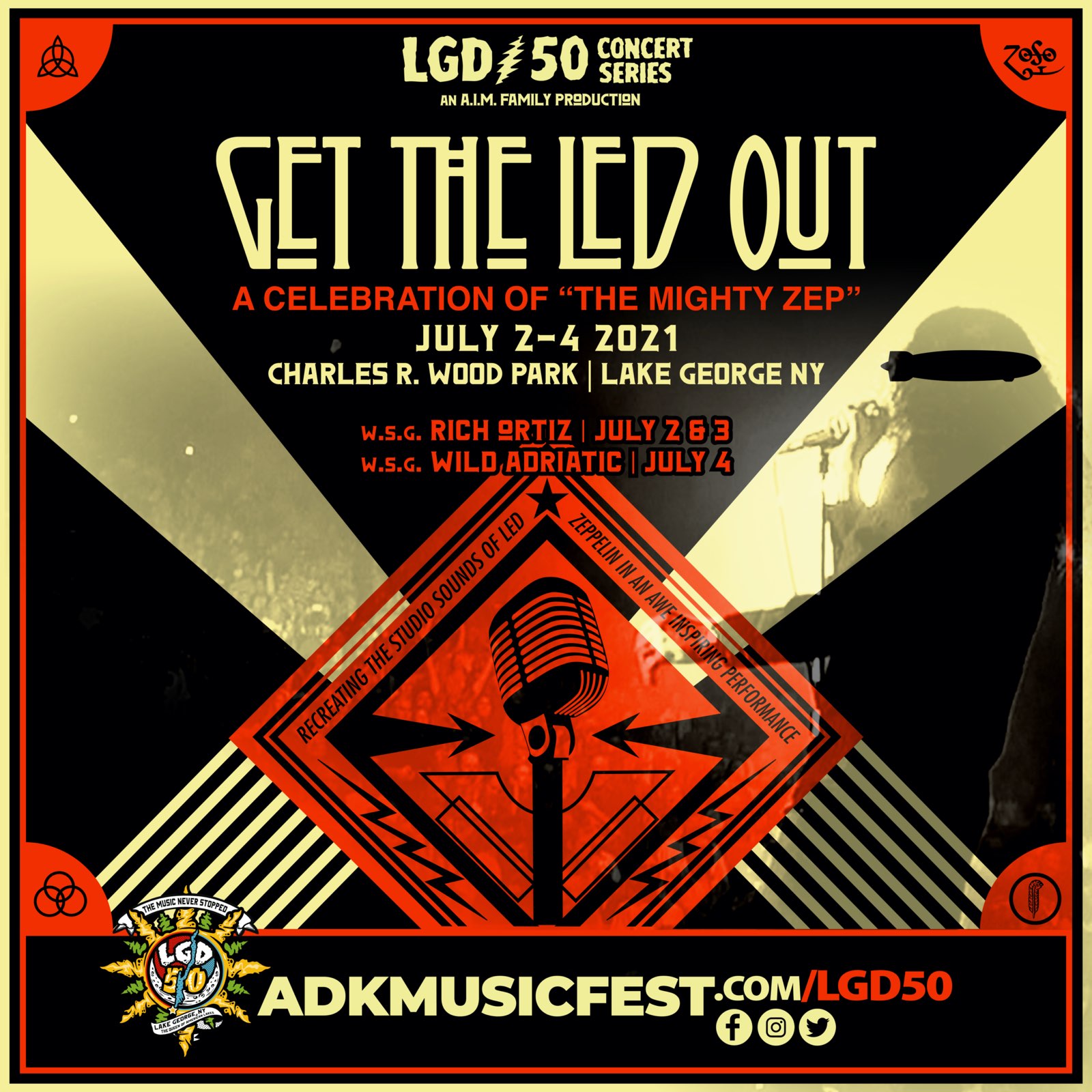 Get The Led Out w/s/g Rich Ortiz 102.7 WEQXFM The Real Alternative